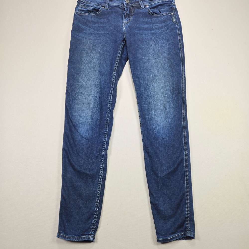 Silver Jeans Co Suki Super Skinny Jeans Blue Medium‎ Wash Women's W29 L31